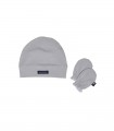 Nautica Des 17 Cap & 2 Gloves Set Grey Light