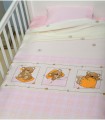 Oliver Baby Des.161 Cradle Sheets Embrime Set 3 pcs 110x160 & 30x40