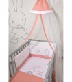 Miffy Des 62 Σετ Προίκας 3 τεμ Μουσελίνα Σομόν