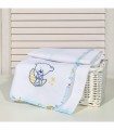 Oliver Baby des.181 Σελτεδάκι Με Κέντημα Σιέλ Αρκουδάκι 50x70 190 γρμ/τμ