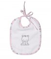 Oliver Baby Des.179 Σαλιάρα Ροζ Αρκουδάκι 20Χ25