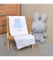 Miffy Des.51 Κουβέρτα Κούνιας Fleece με Σιέλ κέντημα 100x140