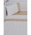Oliver Baby Des.404 Cot Sheets Cot Set 3pcs -110x170 Beige