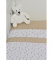 Oliver Baby Des.404 Bed Sheets Set 2pcs -75x110-100% Cotton Beige
