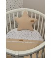 Oliver Baby Des.404 Καλοκαιρινή Κουβέρτα Διπλής Όψης  Μπεζ 75x95