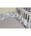 Oliver Baby Des.3135 braid White-Menta-Grey Cotton 20x200