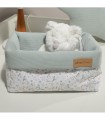 Oliver Baby Des.403 Καλάθι Αποθήκευσης Διπλής Όψης 25x15x13 ύψος  Μέντα