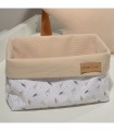 Oliver Baby Des.404 Καλάθι Αποθήκευσης Διπλής Όψης 25x15x13 ύψος  Μπεζ