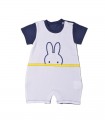 Miffy Des.10 Φορμάκι Καλοκαιρινό Λευκό Με Κέντημα 0-3 Mηνών/56 cm