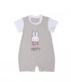 Miffy Des.15 Φορμάκι Καλοκαιρινό Γκρι Με Κέντημα 9-12 Mηνών/74 cm