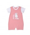 Miffy Des.16 Φορμάκι Καλοκαιρινό Ροζ Μεσαίο Με Κέντημα 9-12 Mηνών/74 cm