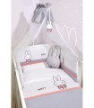 Miffy σετ 9τ Des.65 Προίκα Γκρι με Μεταλλικό Σίδερο Κουνουπιέρας αξίας 23€