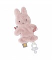 Miffy Fluffy Πανάκι Παρηγοριάς με Κλιπ Πιπίλας Ροζ