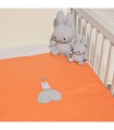 Miffy Des.13 Cradle Picket Orange 100x140