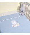Miffy Des.11 Πικέ Αγκαλιάς Σιέλ 80x100