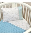 Oliver Baby Des.403 Minky Κουβέρτα Κούνιας Διπλής Όψης Μέντα 100x150