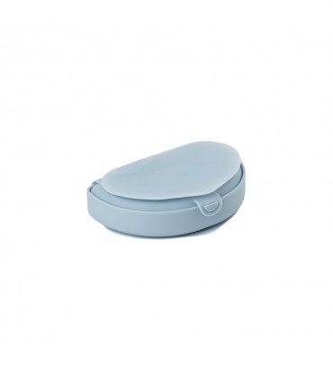 Miniware Des.11 Foldable Silicone Plate with cup base Silicone cup with chisel suction cup