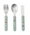 SPOON-KNIFE-PIG SET 3 PCS PEPPA PIG - PETIT JOUR PARIS