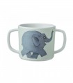 CUP WITH TWO HANDLES WITH DETACHABLE LID AND ANTI-SLIP BASE ELMER - PETIT JOUR PARIS