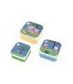 SET OF 3 FOOD TRAYS PEPPA PIG - PETIT JOUR PARIS