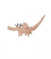 Fabric rattle Yoshi Crocodile OYOY organic cotton