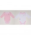 Nautica Des.12 Underwear Lingerie Set 2pcs 62 cm Long Sleeve Pink 100% Cotton Jersey