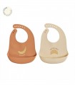Silicone bibs set of 2 pieces Banana Oyoy