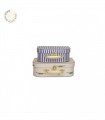 Set of 2 paper suitcases crocodile OYOY