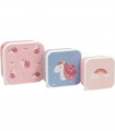 Set of 3 food containers Magical Unicorn by Tutete