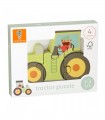 Puzzle Tractor Orange Tree Toys