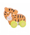 Tίγρης Push & Pull Orange Tree Toys