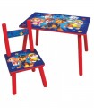 TABLE AND CHAIR PAW PATROL