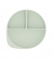 Silicone plate with suction cup Mint by Tutete