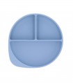 Silicone plate with suction cup Blue by Tutete