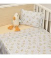 Σεντόνια Λίκνου Σετ 2τ -80x100-100% Βαμβάκι Design 210 Oliver Baby