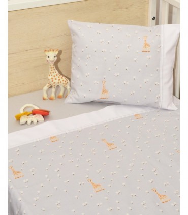 Cradle sheets with LAYER 3 pieces Sophie La Girafe pattern 505