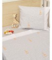Cradle sheets with LAYER 3 pieces Sophie La Girafe pattern 505