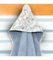 Oliver Baby Bathrobe - Design 214 75x75 100% cotton 450grs/sqm - Greek stitching