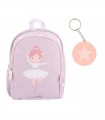 School backpack with decorative key ring "Ballet" by Tutete