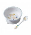 160 ml bowl with removable suction cup and spoon FARM Petit Jour Paris