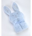 Κουβέρτα ΜORA POMPON RABBIT ΓΑΛΑΖΙΟ 75Χ95 cm